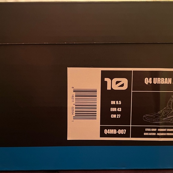 Q4  Athletic Shoes - Black and Orange - Picture 5 of 5